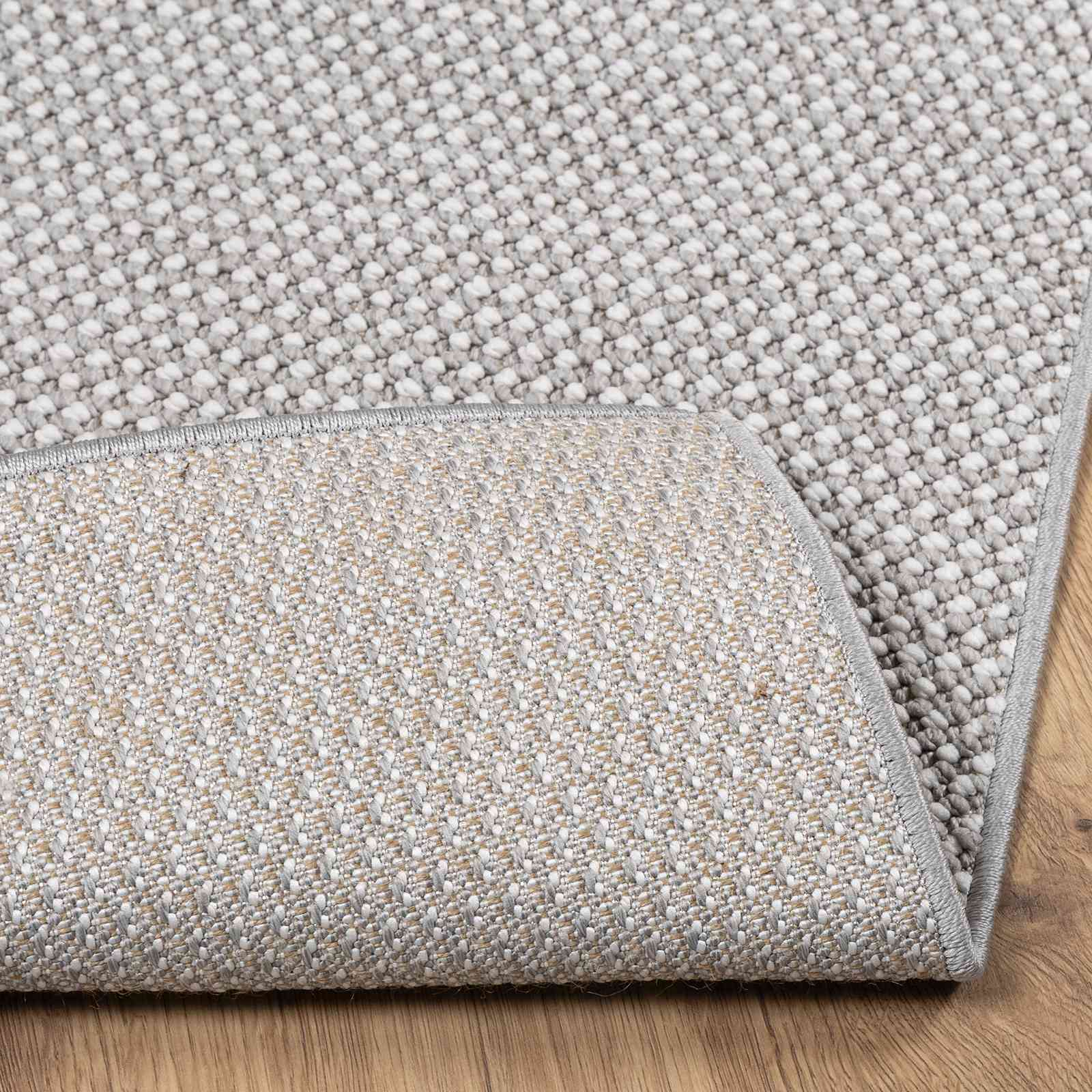 Innenteppich LUGO Creme und Grau 240 x 240 cm Polyester
