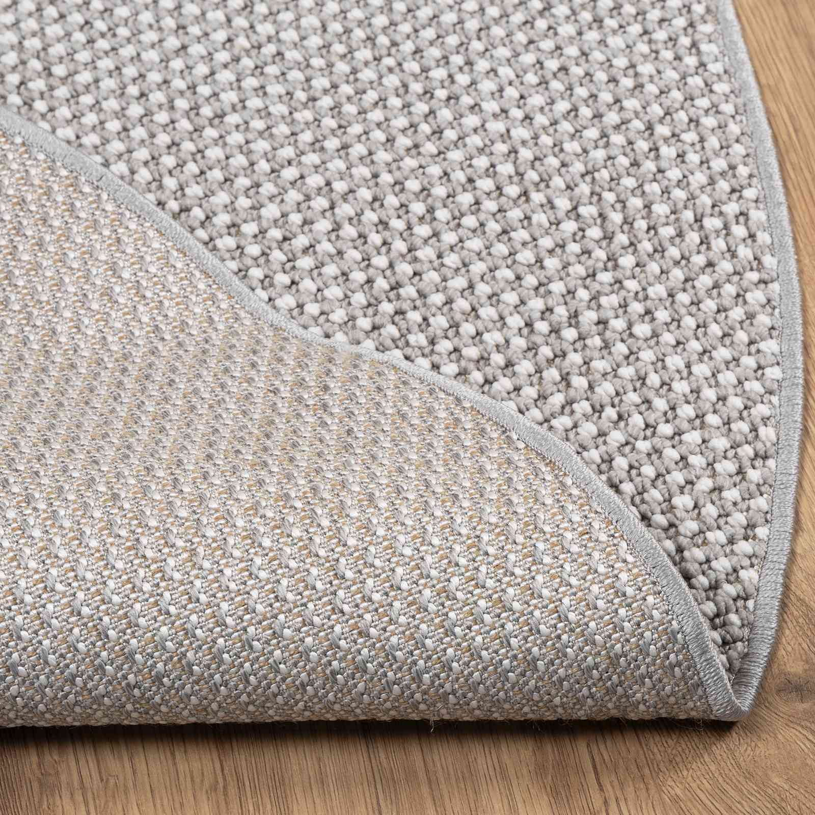 Innenteppich LUGO Creme und Grau Ø 120 CM Polyester