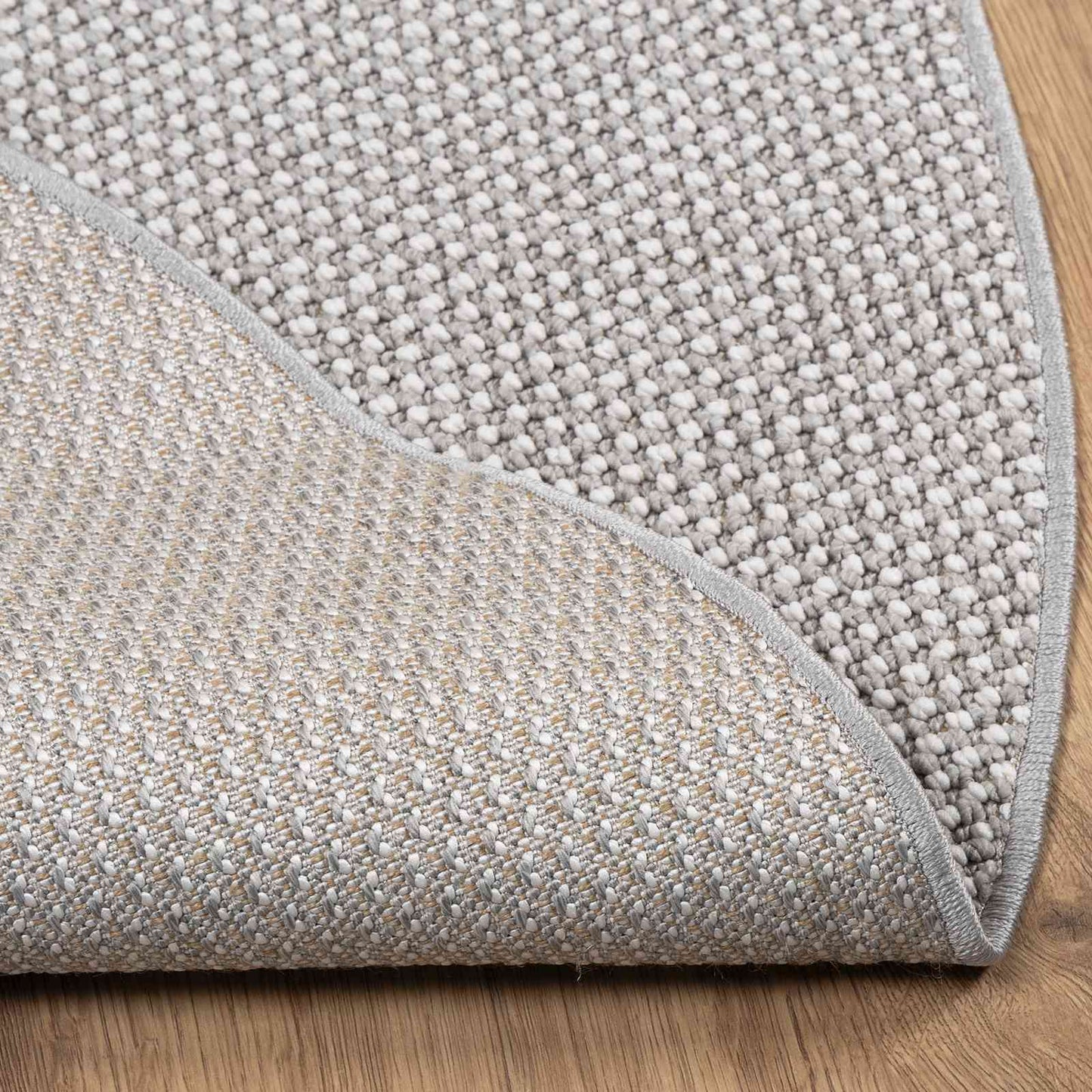 Innenteppich LUGO Creme und Grau Ø 160 CM Polyester