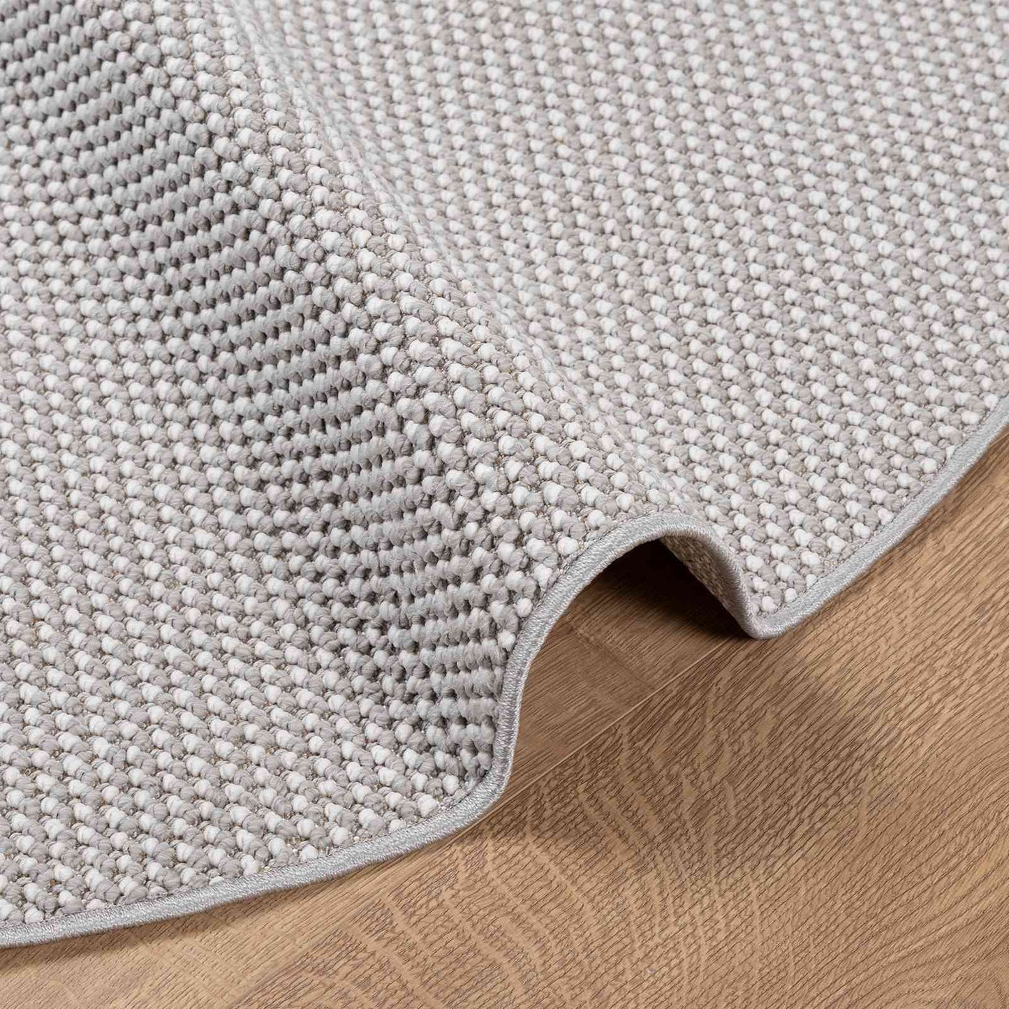 Innenteppich LUGO Creme und Grau Ø 160 CM Polyester