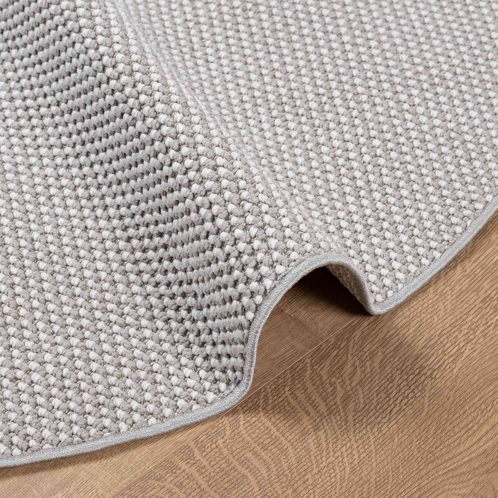 Innenteppich LUGO Creme und Grau Ø 200 CM Polyester