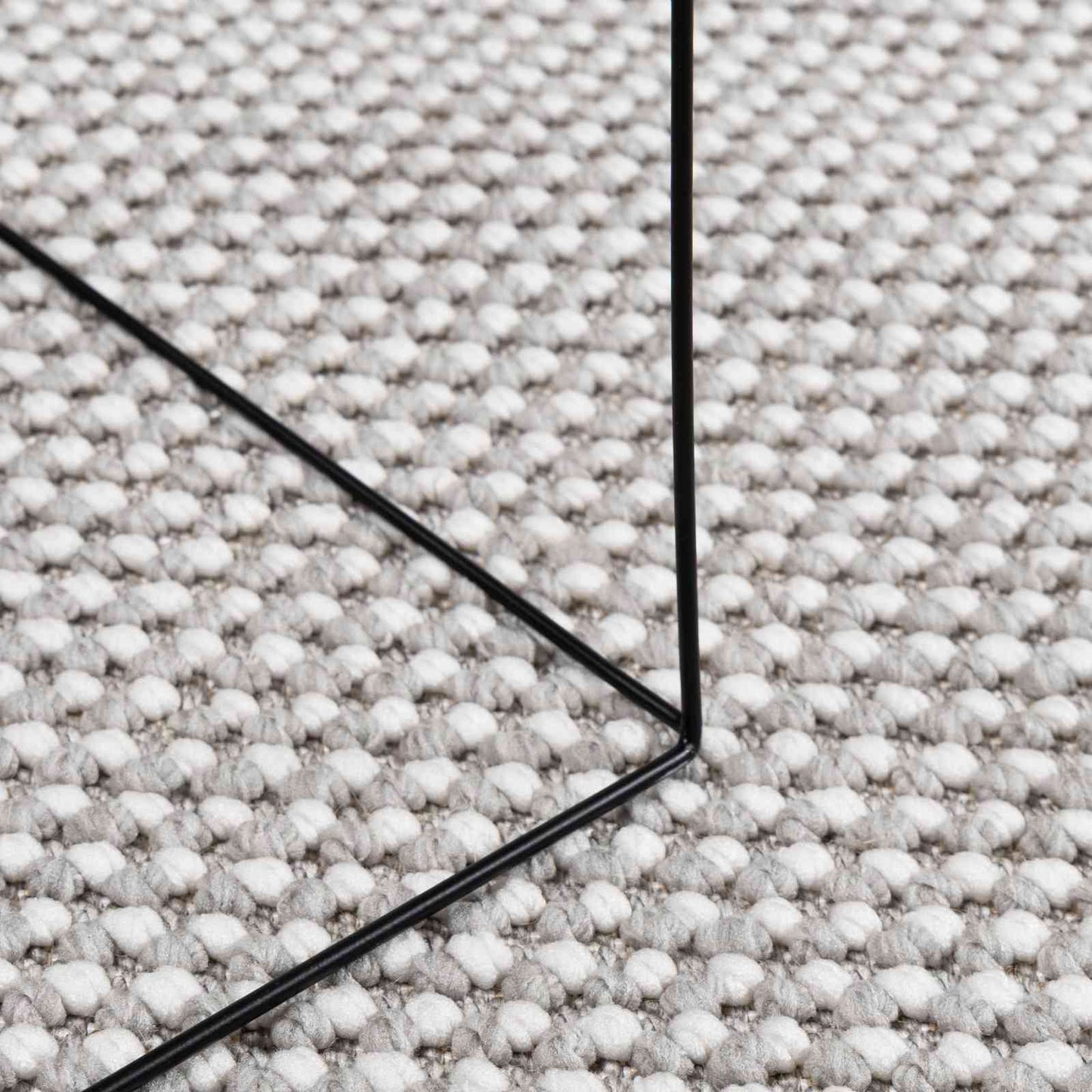 Innenteppich LUGO Creme und Grau Ø 200 CM Polyester