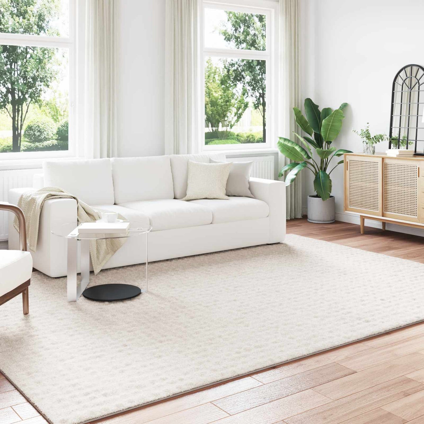 Bereichsteppiche SIROLO Creme 280 x 200 cm Polyester