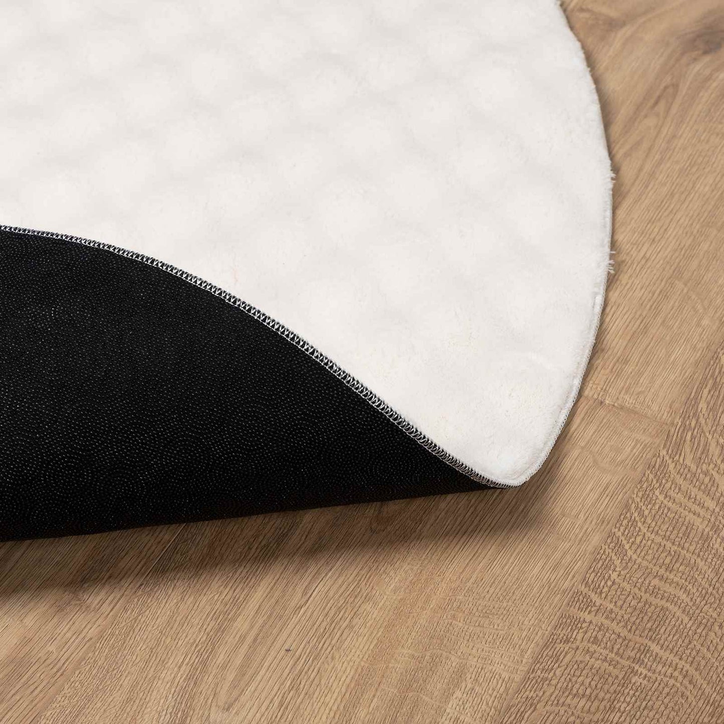 Bereichsteppiche Rund SIROLO Creme Ø 200 CM Polyester