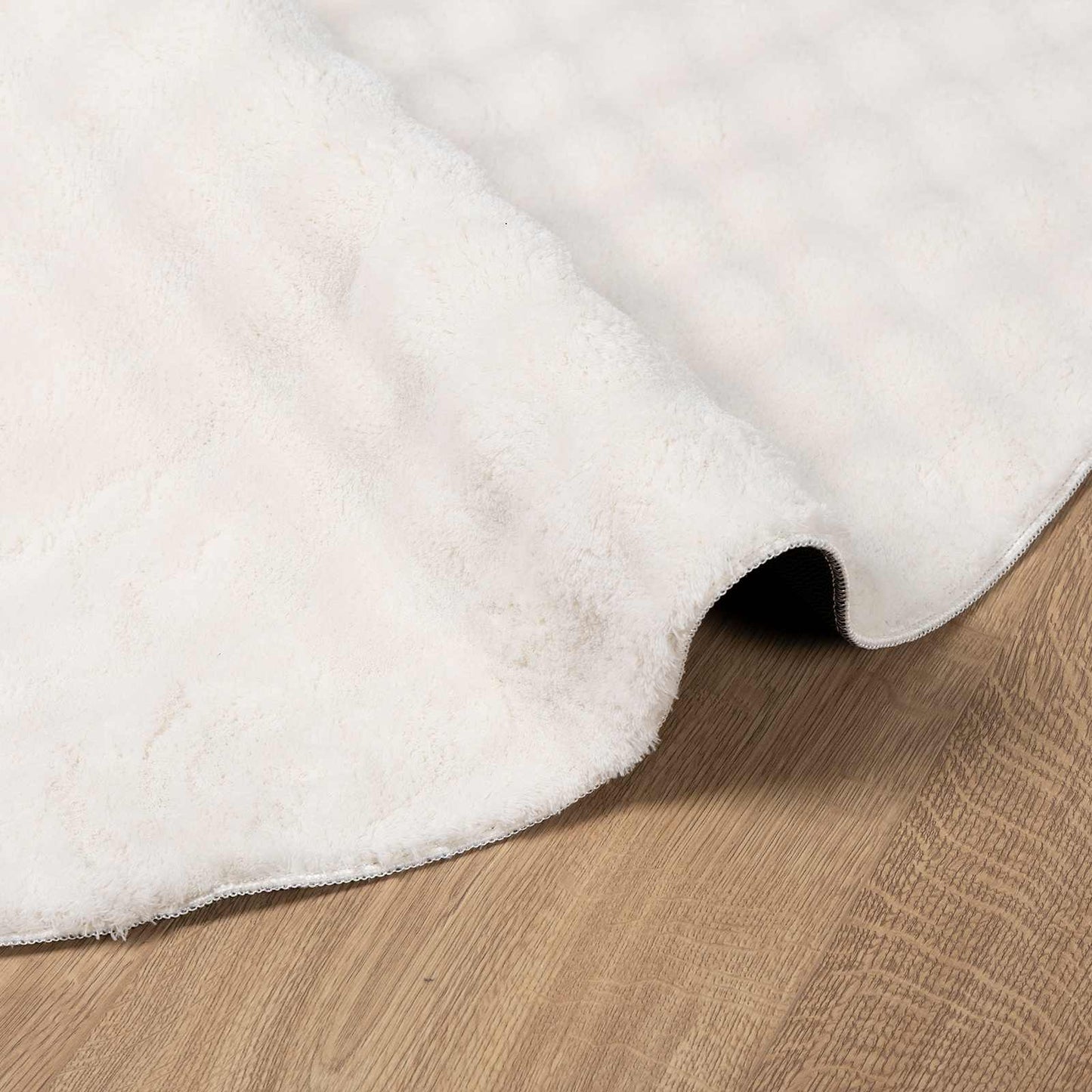 Bereichsteppiche Rund SIROLO Creme Ø 200 CM Polyester