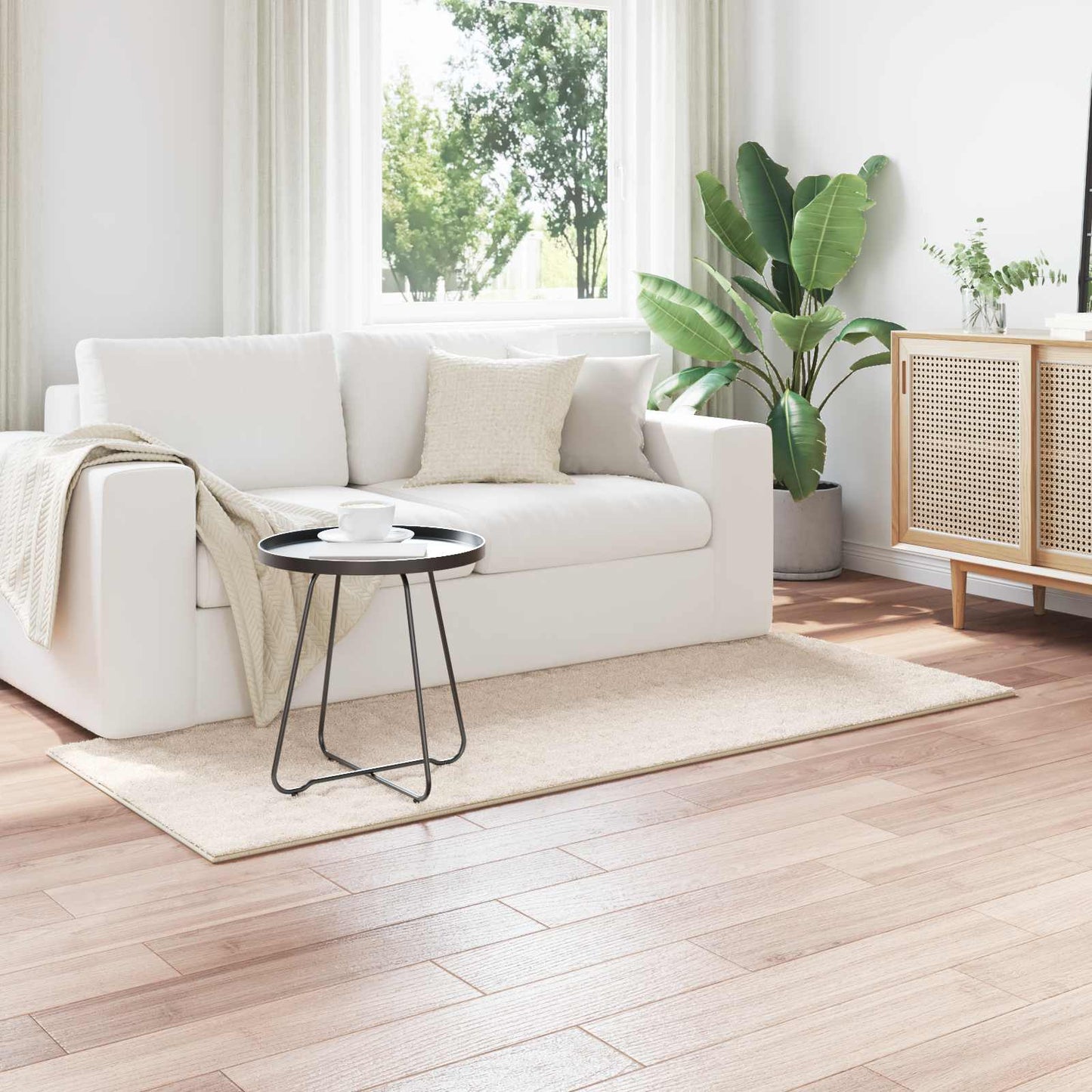 Bereichsteppiche Rechtwinklig SIROLO Beige 150 x 80 cm