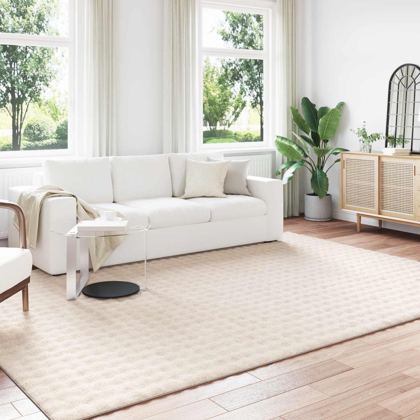 Bereichsteppiche SIROLO Beige 280 x 200 cm Polyester
