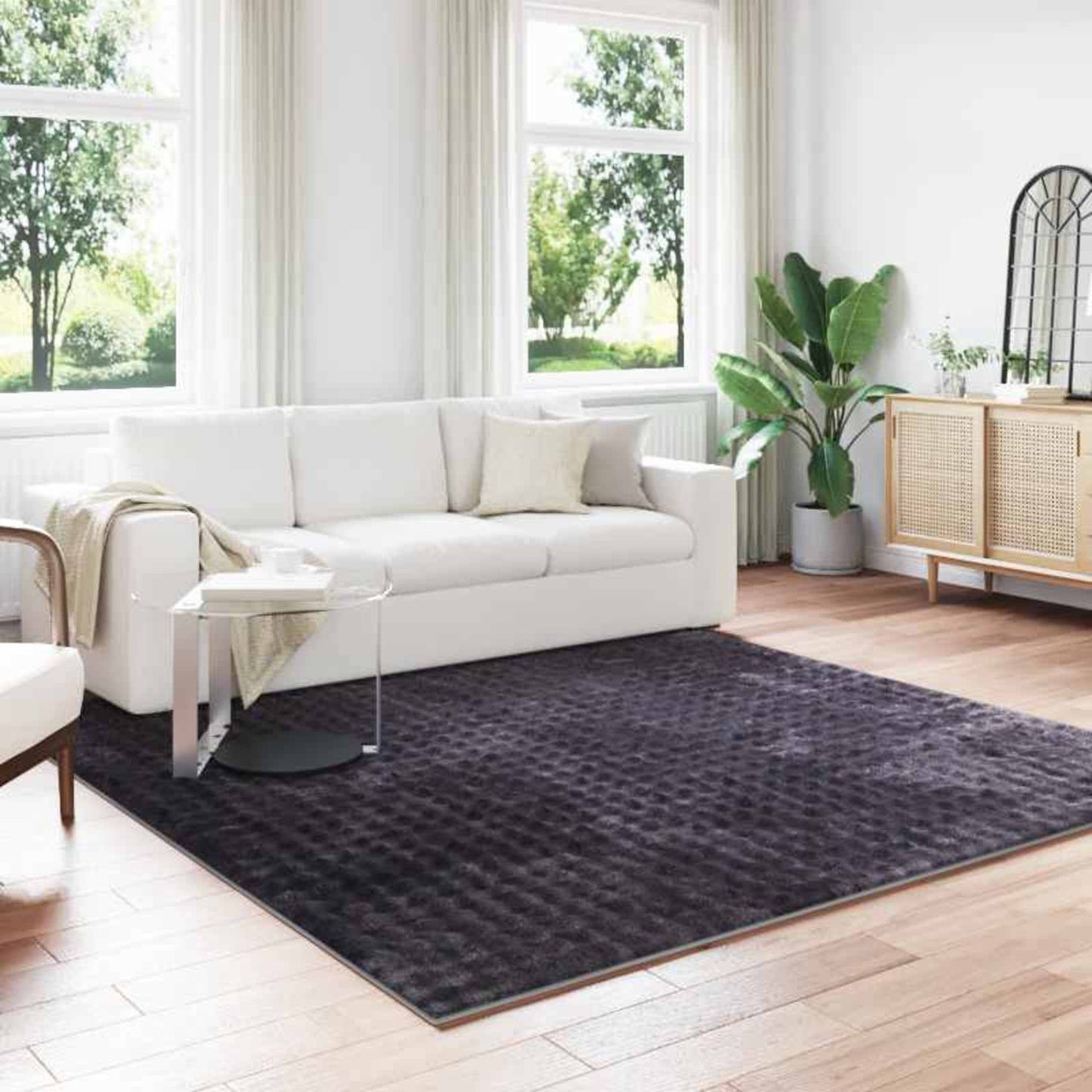 Bereichsteppiche Quadratisch SIROLO Beige 200 x 200 cm