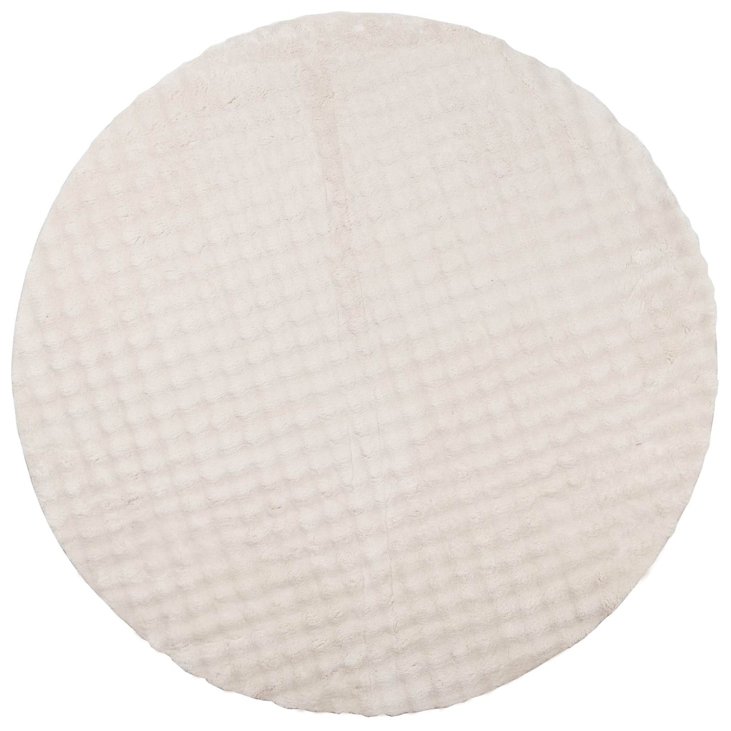 Bereichsteppiche Rund SIROLO Beige Ø 120 CM Polyester