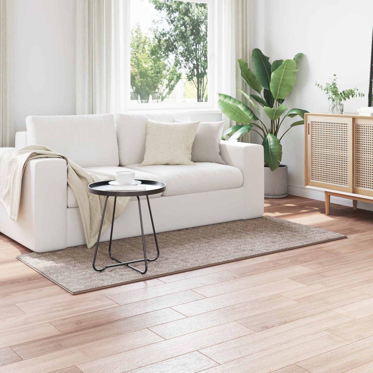 Bereichsteppiche Rechtwinklig SIROLO Sand 150 x 80 cm Polyester