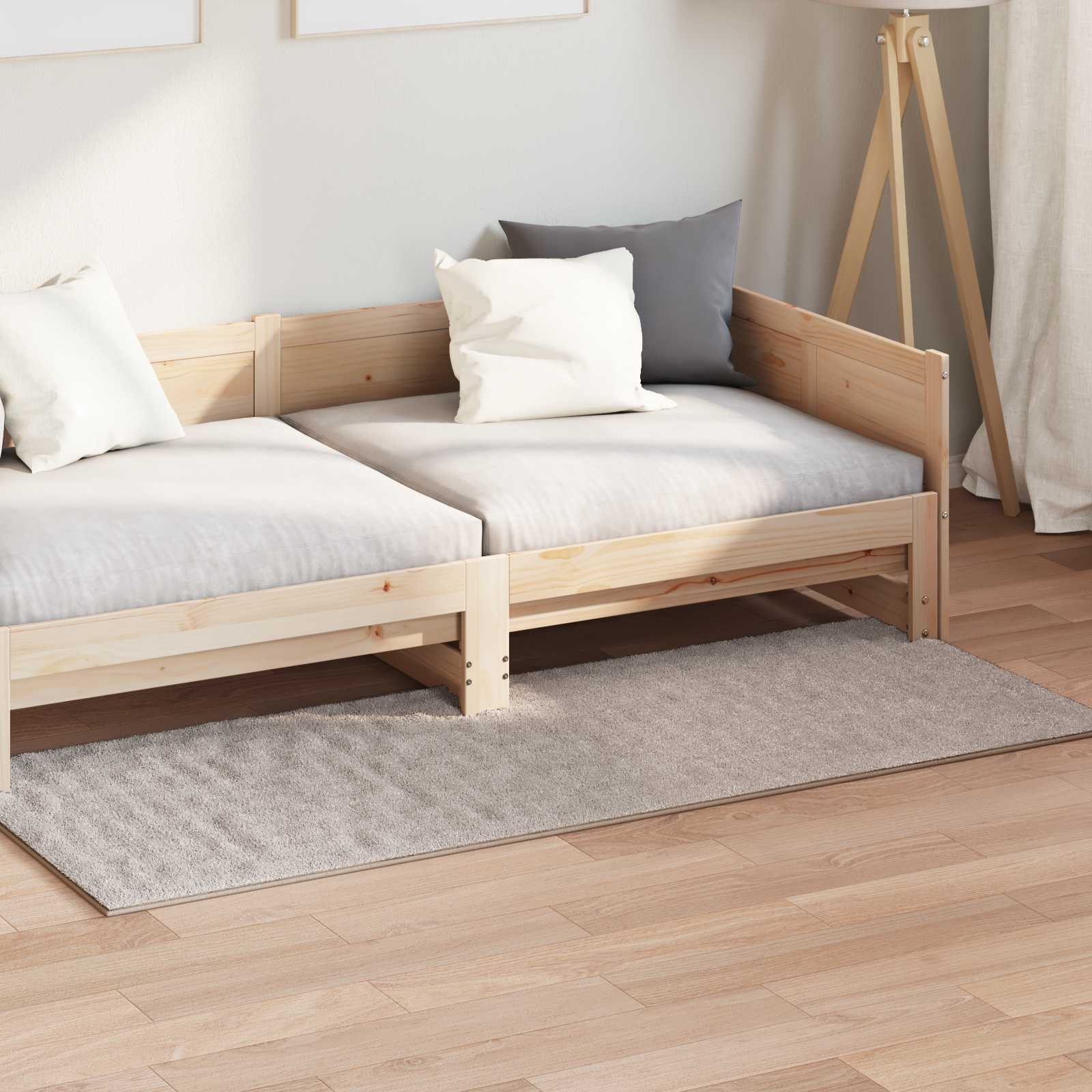 Bereichsteppiche Rechtwinklig SIROLO Sand 200 x 80 cm Polyester