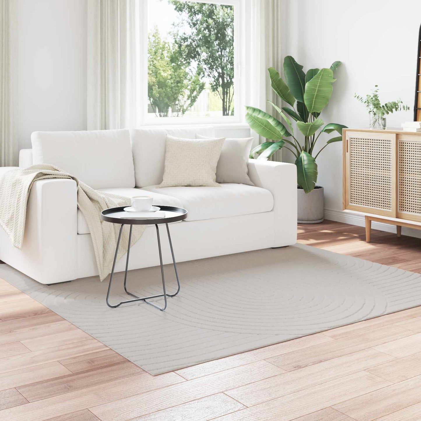 Bereichsteppiche Rechtwinklig SIROLO Sand 280 x 200 cm