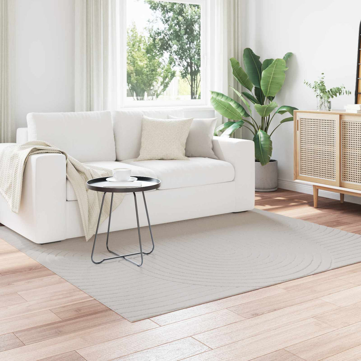 Innenteppich SIROLO Sand 200 x 280 cm Polyester Medium Pile