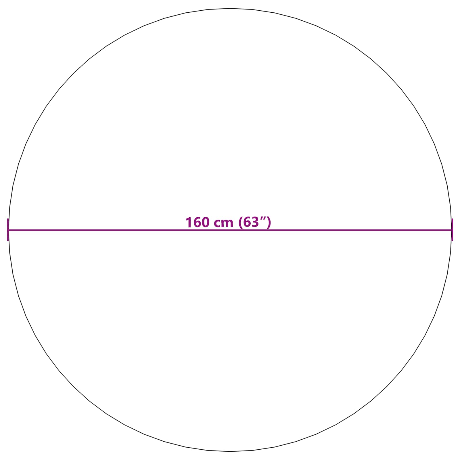 Bereichsteppiche Rund SIROLO Sand Ø 160 CM Polyester