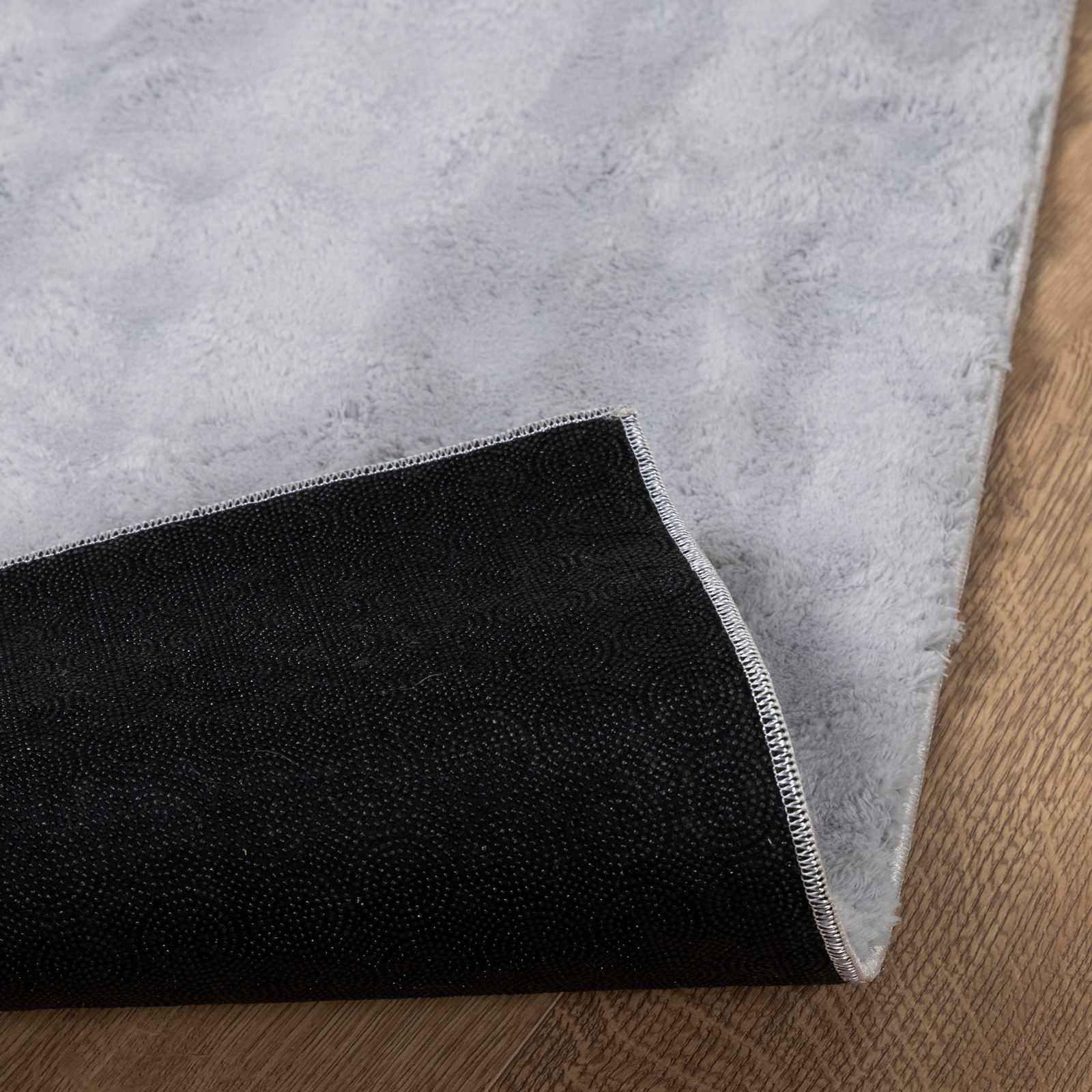 Bereichsteppiche Rechtwinklig SIROLO Grau 200 x 80 cm Polyester