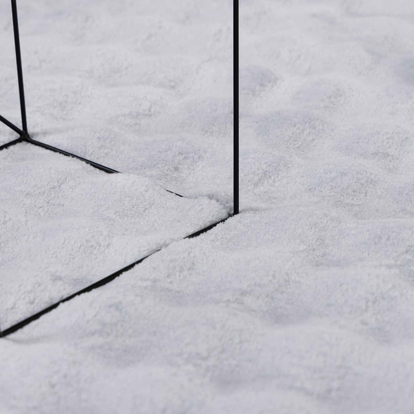 Bereichsteppiche Quadratisch SIROLO Grau 240 x 240 cm Polyester