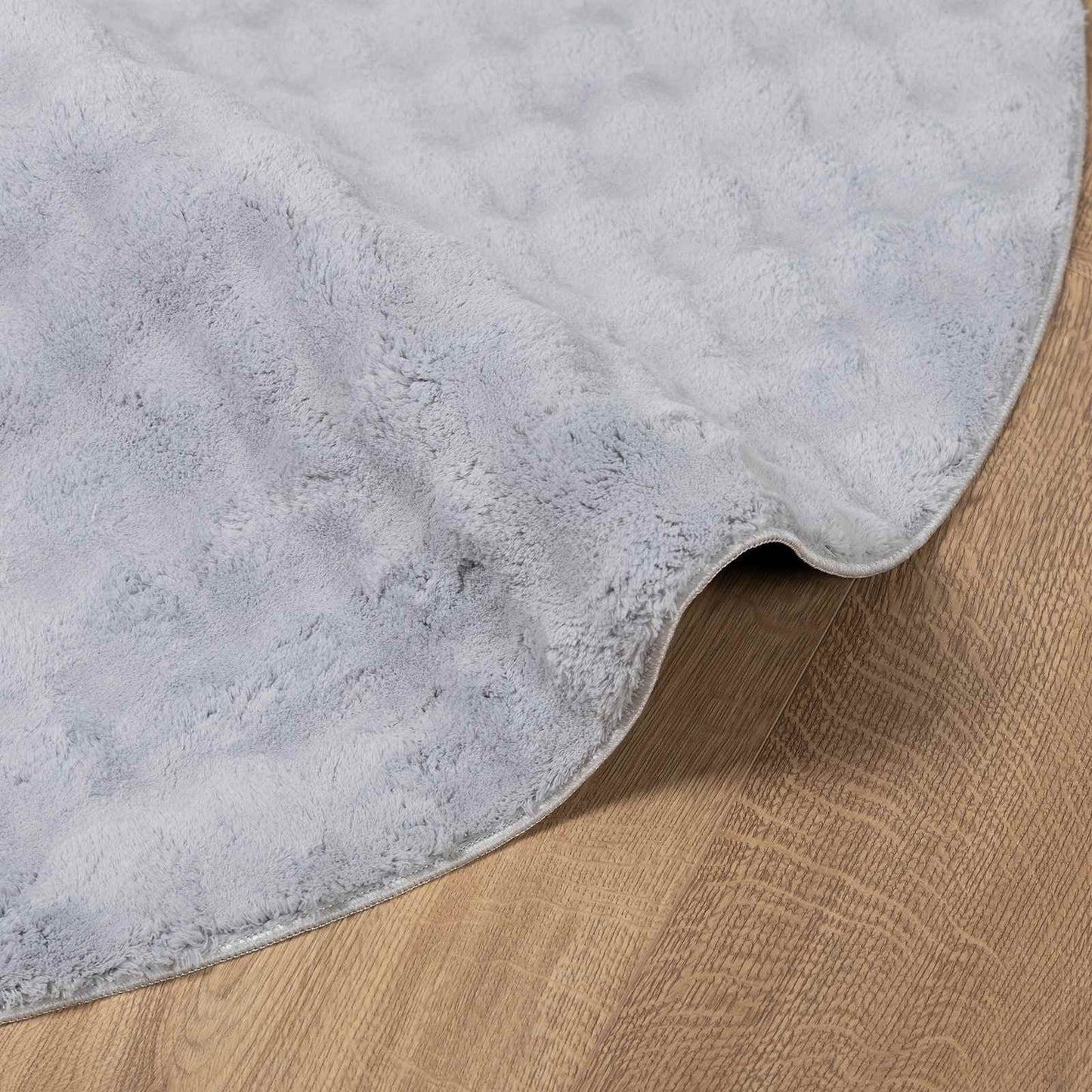 Bereichsteppiche Rund SIROLO Grau Ø 120 CM Polyester