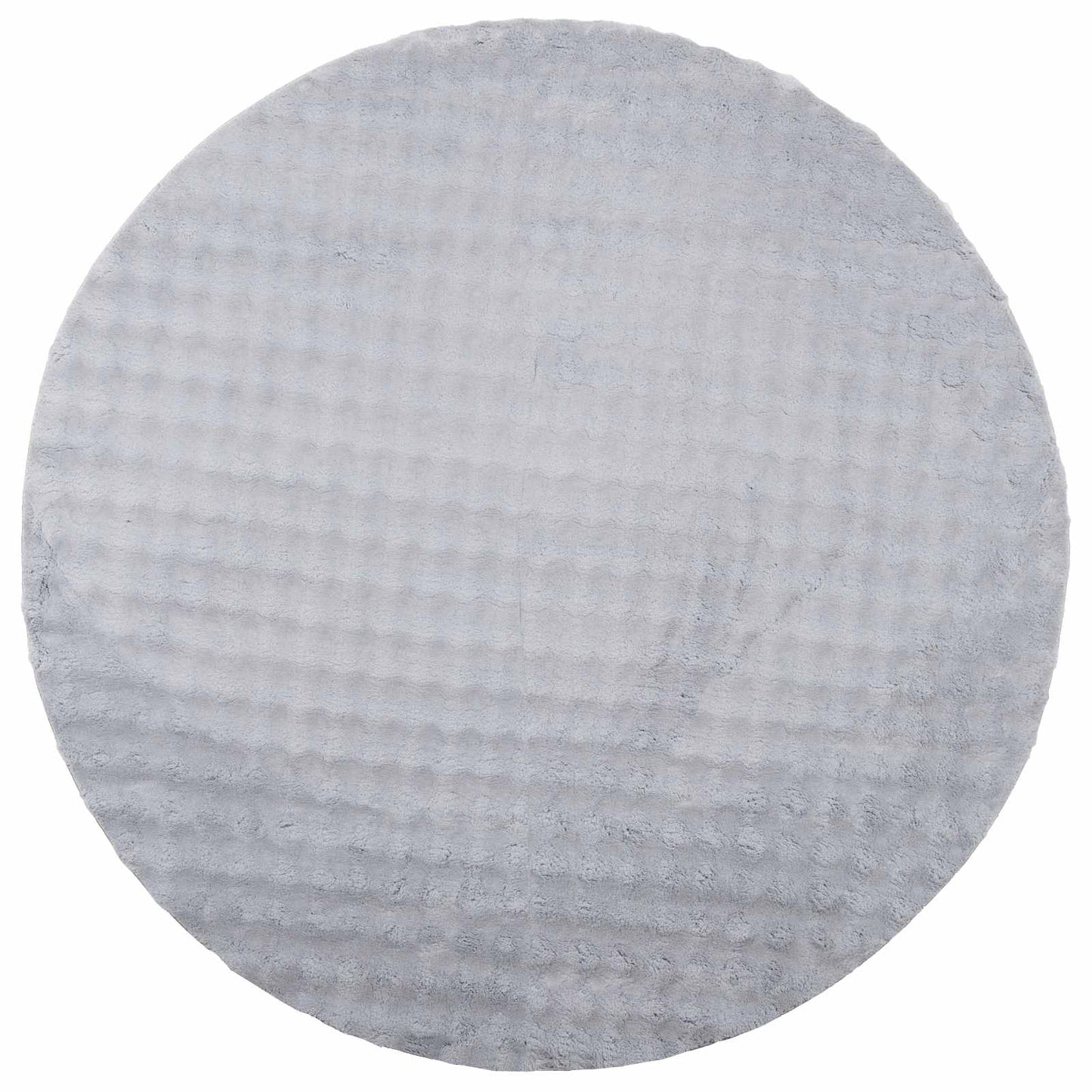 Bereichsteppiche Rund SIROLO Grau Ø 120 CM Polyester