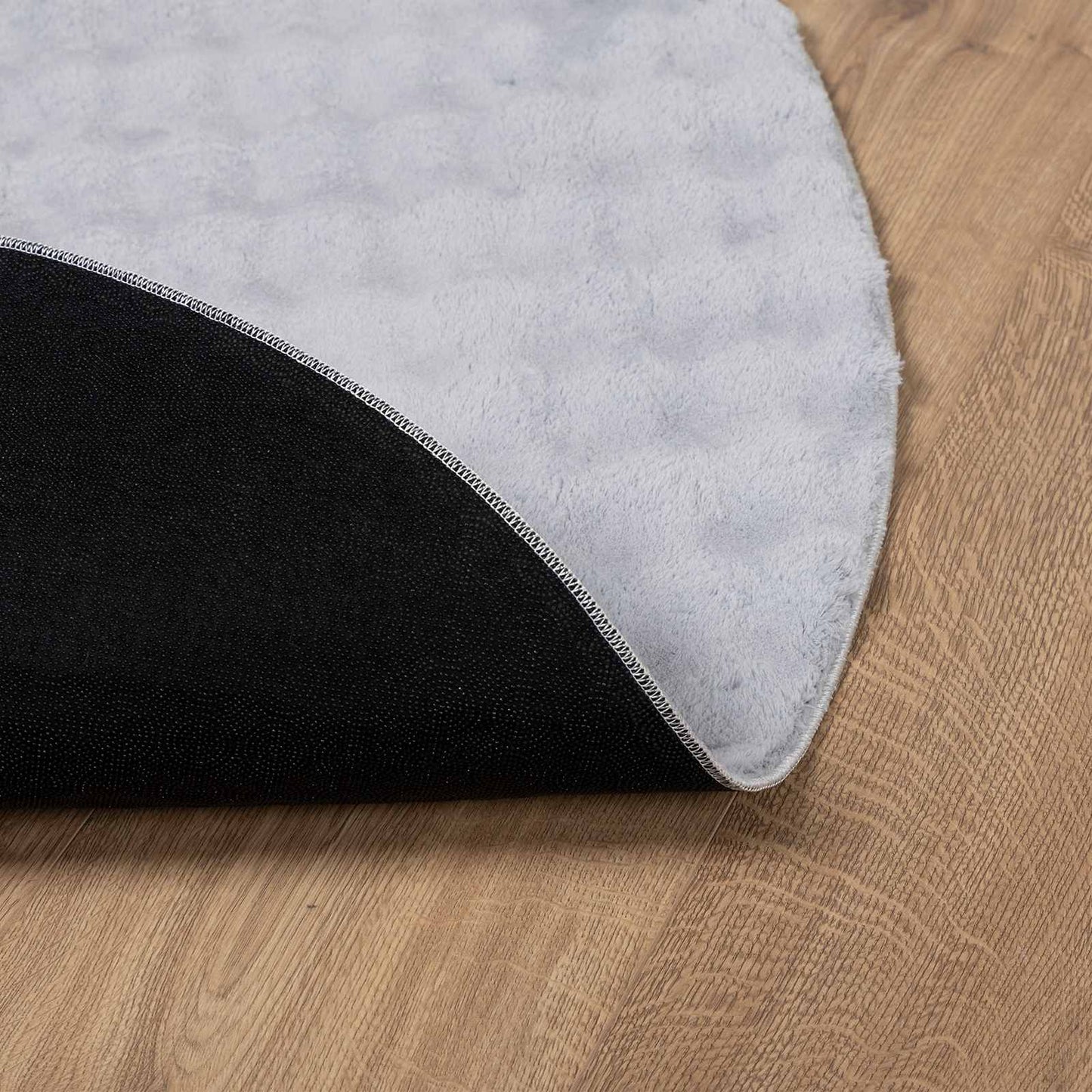 Bereichsteppiche Rund SIROLO Grau Ø 200 CM Polyester