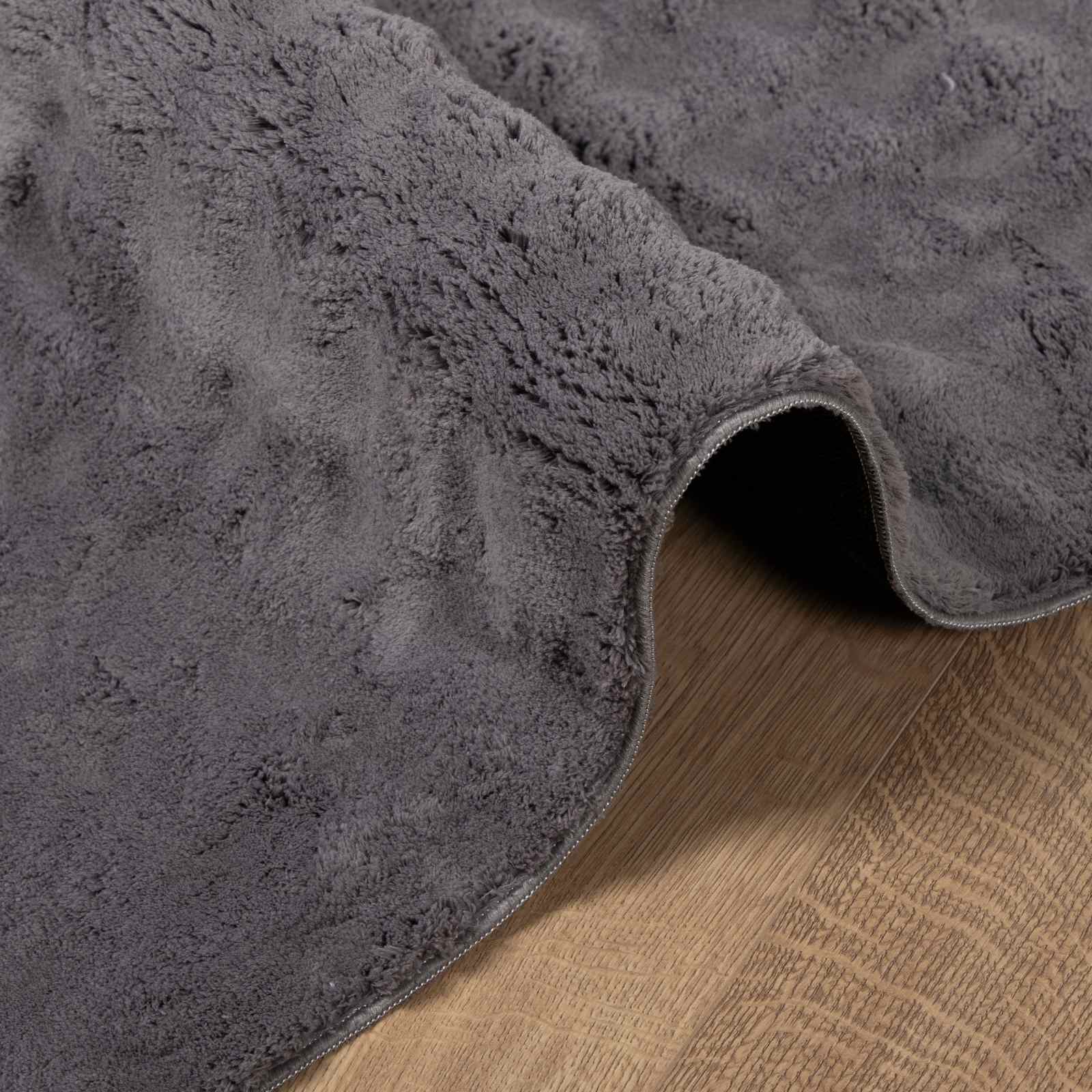 Bereichsteppiche SIROLO Anthrazit 120 x 120 cm Polyester