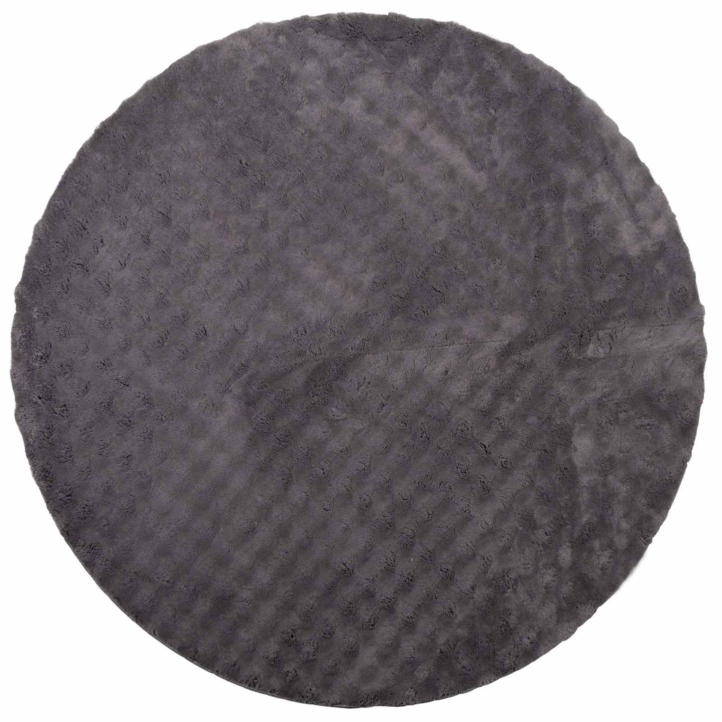 Bereichsteppiche Rund SIROLO Anthrazit Ø 200 CM Polyester