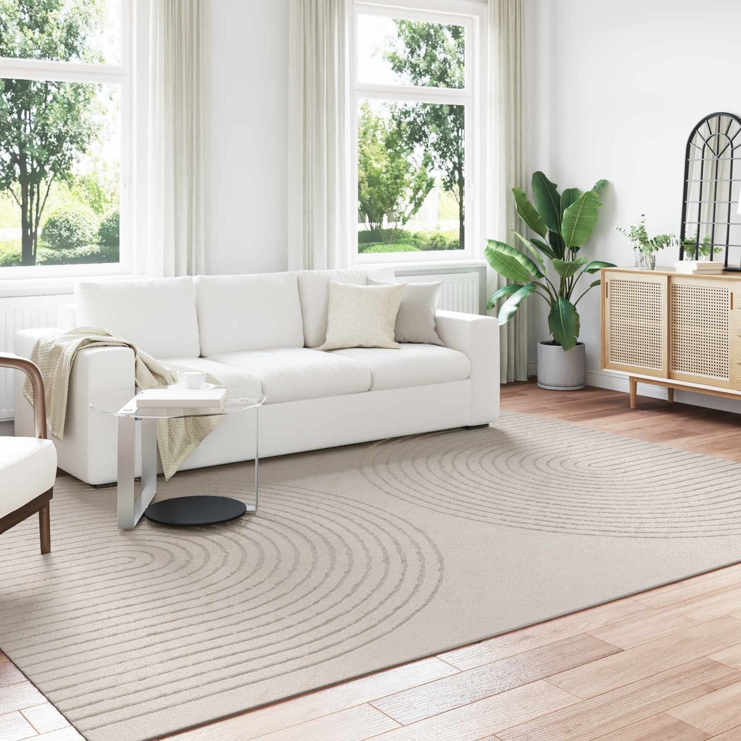 Innenteppich GALATI Creme 280 x 200 cm Polyester
