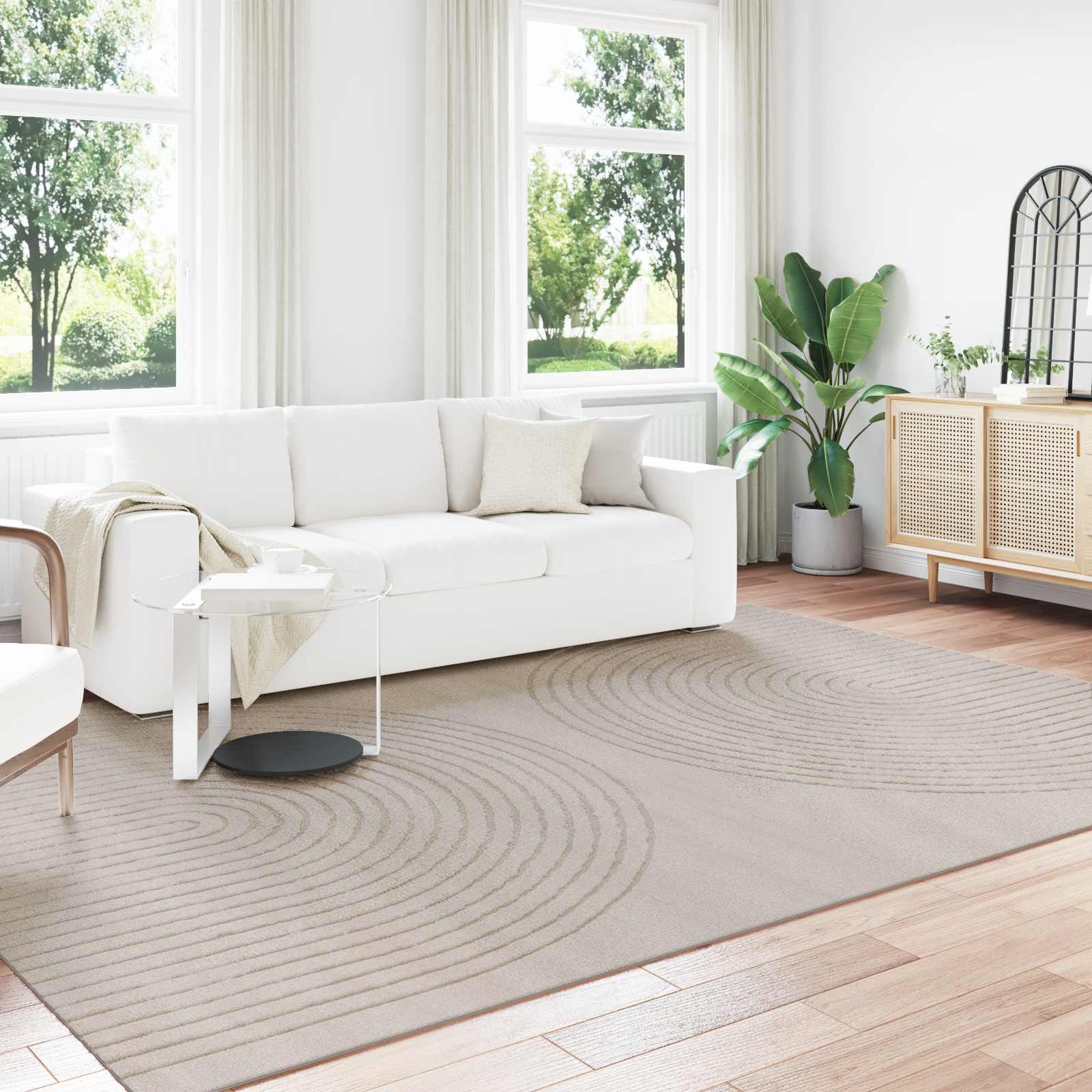 Innenteppich GALATI Beige 280 x 200 cm Polyester