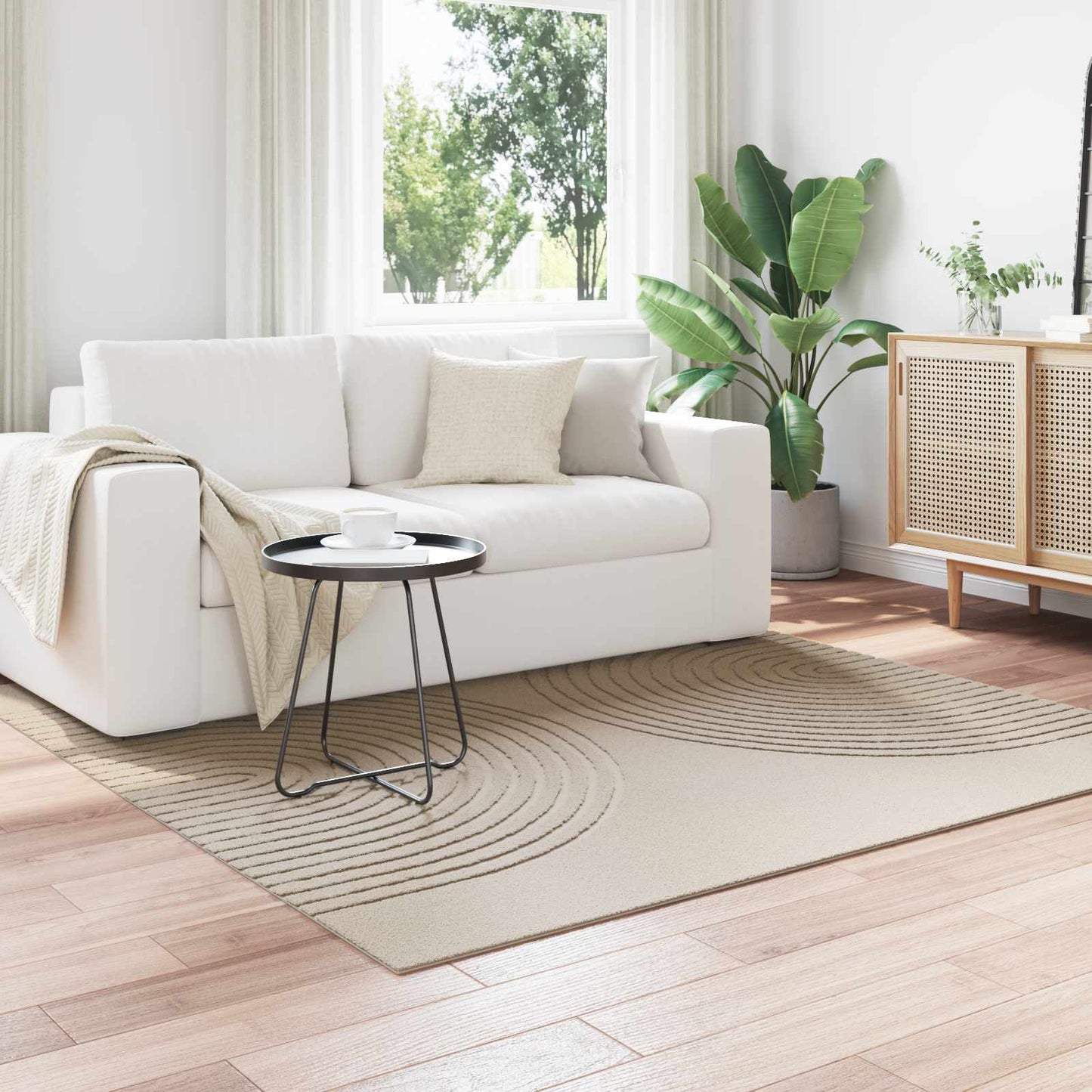 Innenteppich GALATI Beige 200 x 200 cm Polyester