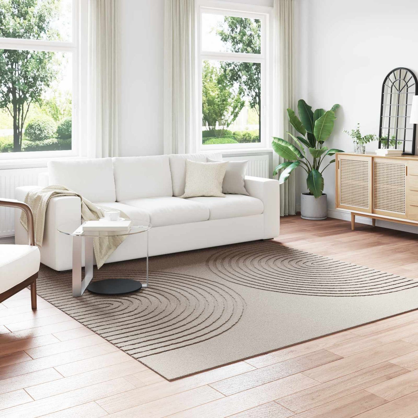 Innenteppich GALATI Beige 240 x 240 cm Polyester