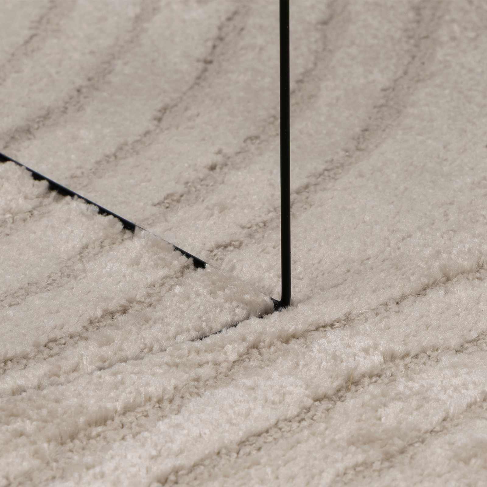 Innenteppich GALATI Beige Ø 120 CM Polyester