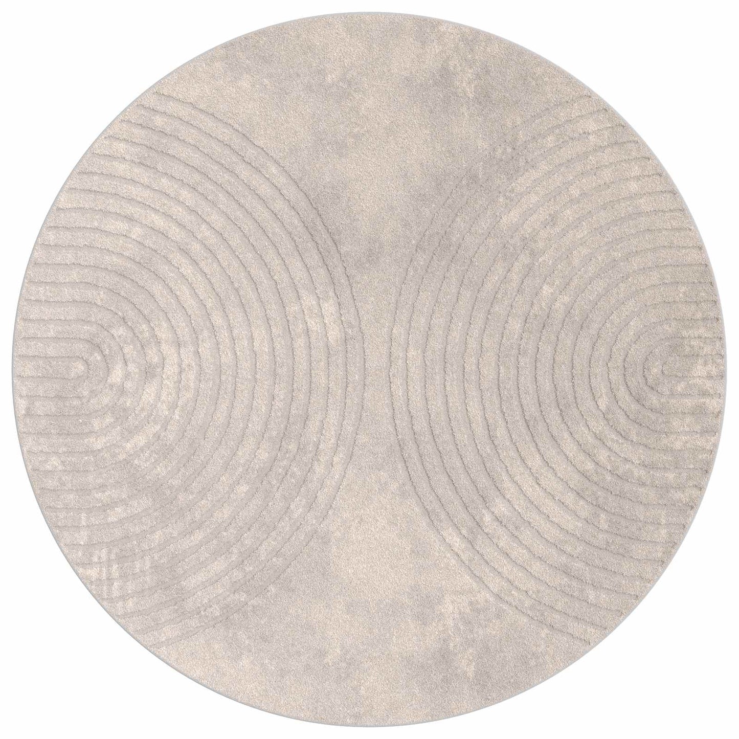 Innenteppich GALATI Beige Ø 120 CM Polyester