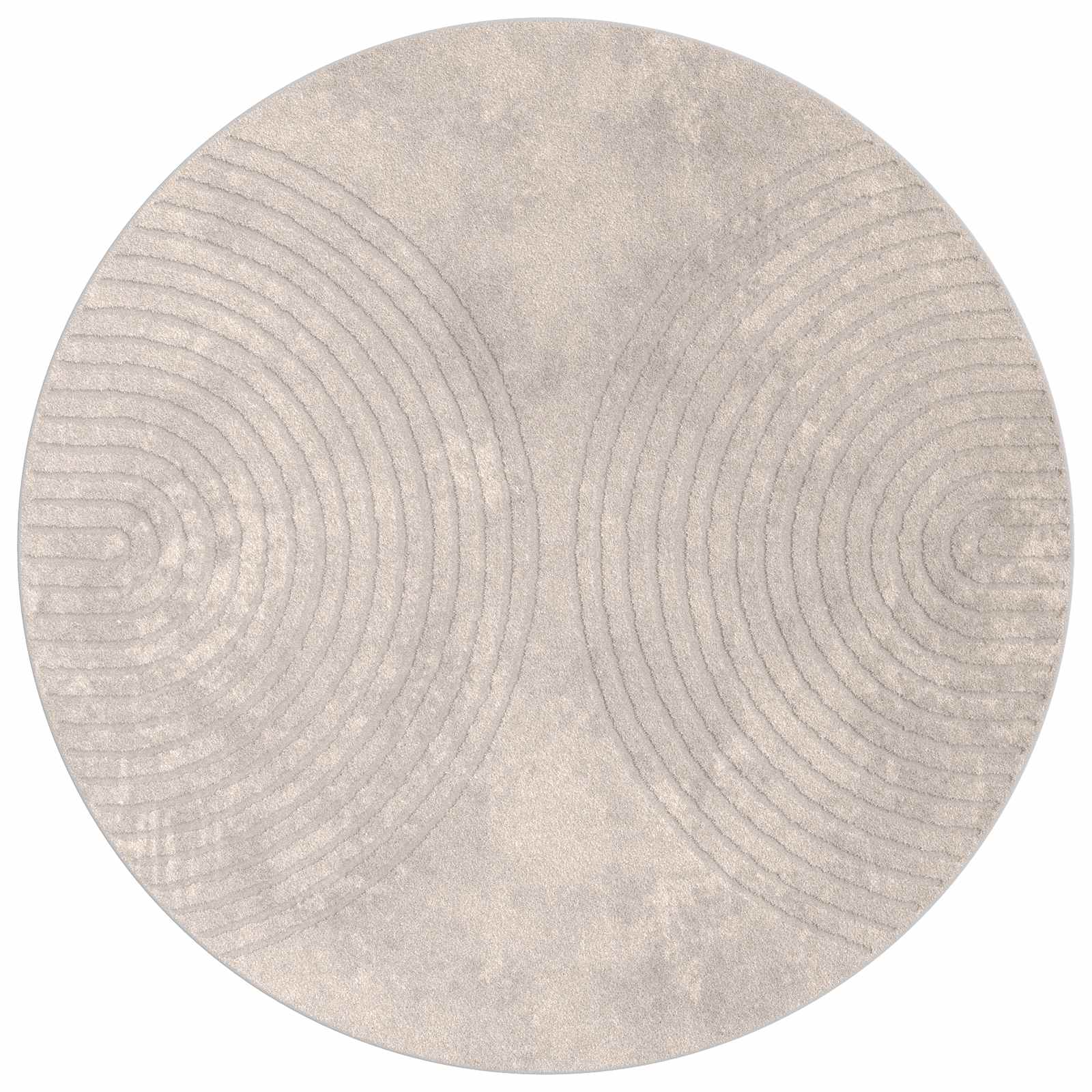 Innenteppich GALATI Beige Ø 160 CM Polyester