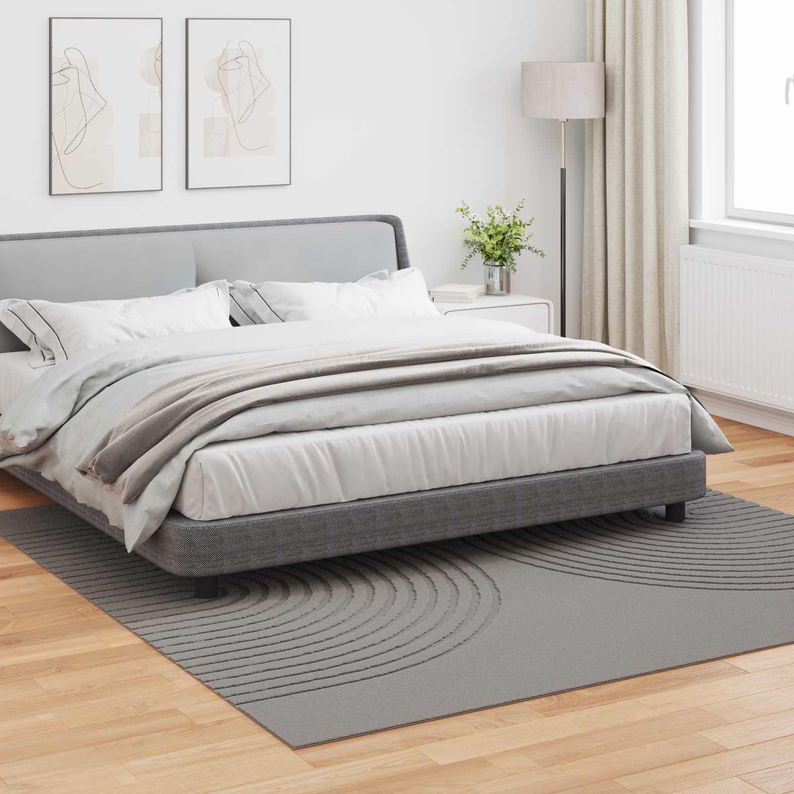 Innenteppich GALATI Grau 240 x 240 cm Polyester