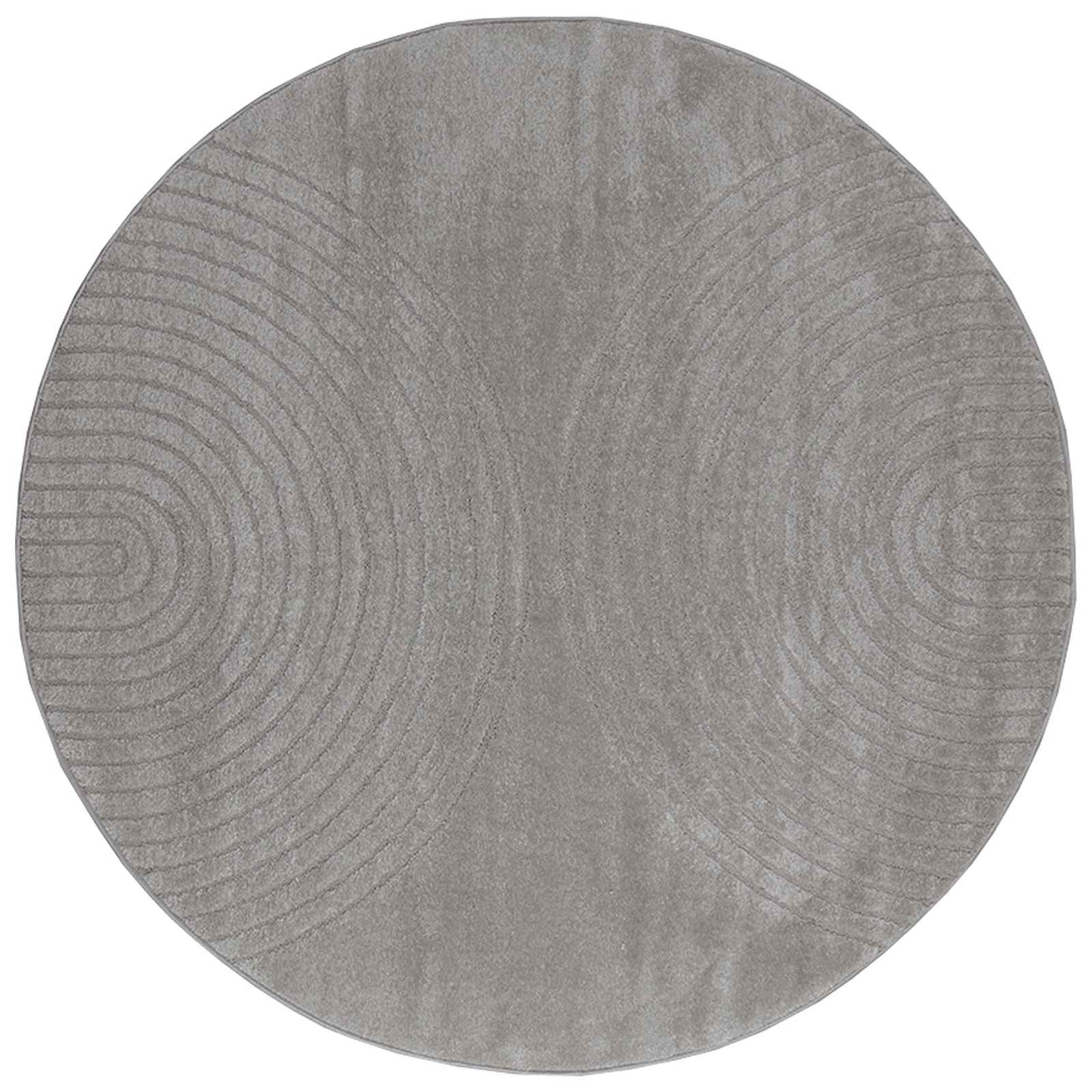 Innenteppich GALATI Grau Ø 120 CM Polyester