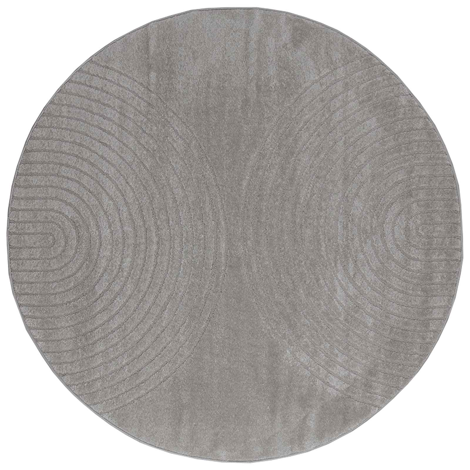 Innenteppich GALATI Grau Ø 160 CM Polyester
