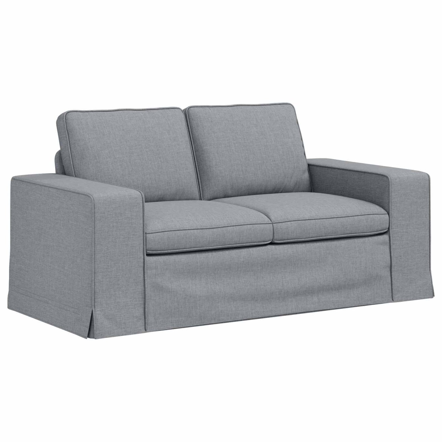 Sofa Set 2 stk. Hellgrau Stoff