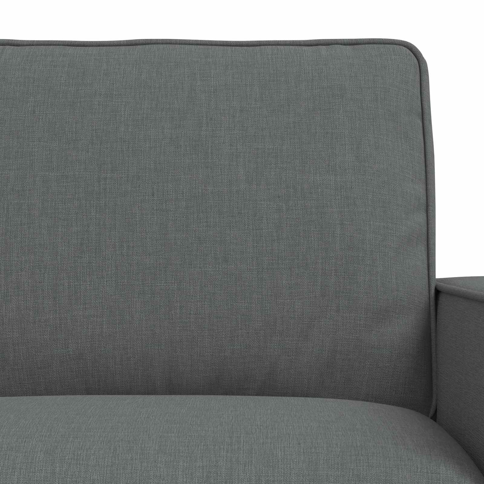 Sofa Set 2 stk. Dunkelgrau Stoff