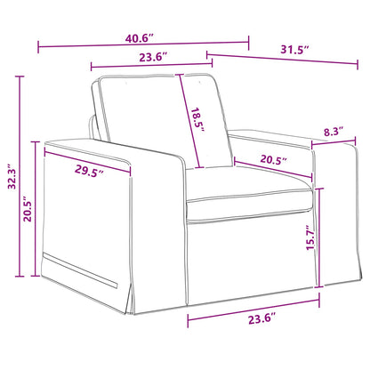 Sofa Set 2 stk. Dunkelgrau Stoff