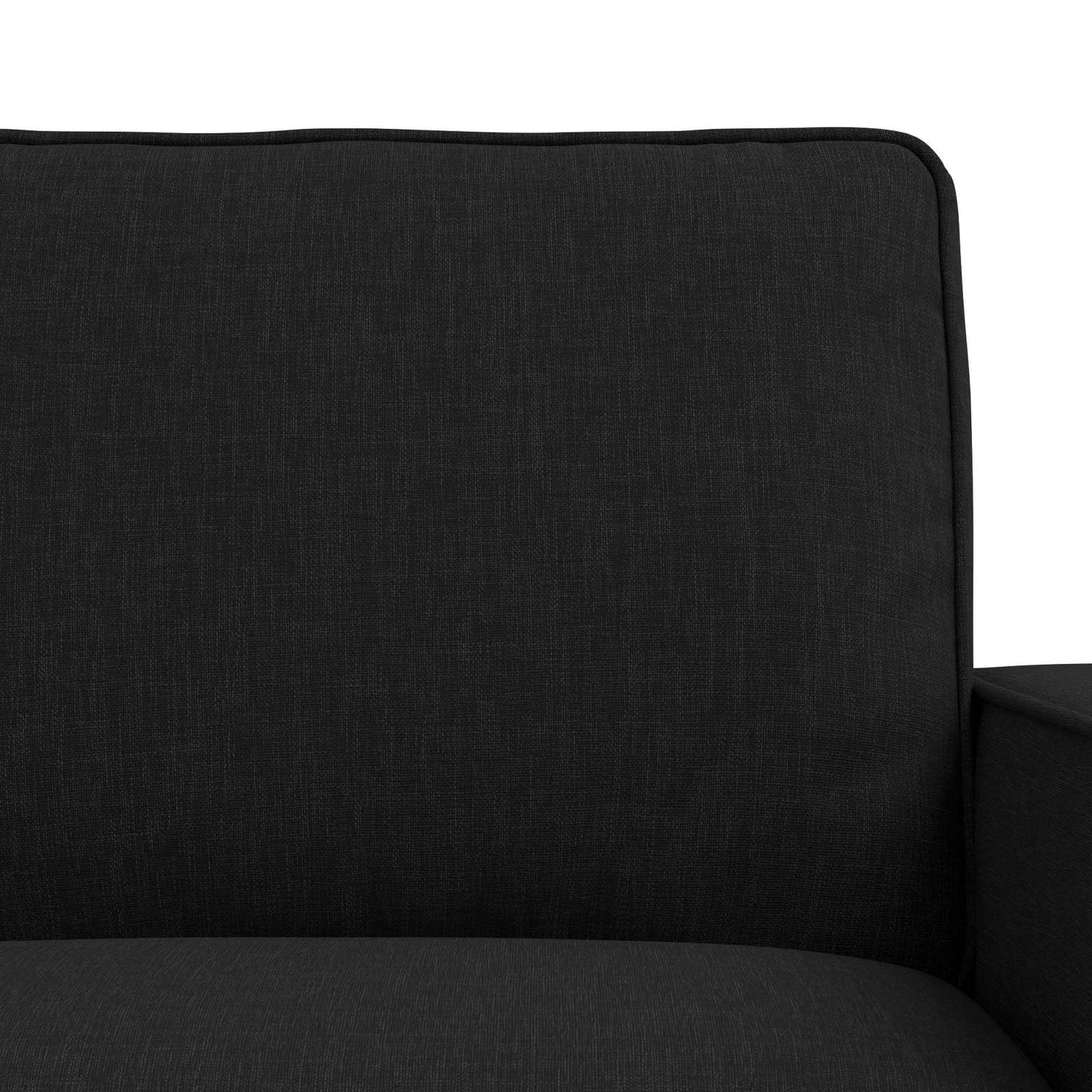 Sofa Set 2 pcs Schwarz 162 x 80 x 82 cm Stoff