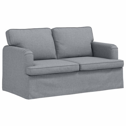 Sofa Set 2 stk. Hellgrau Stoff