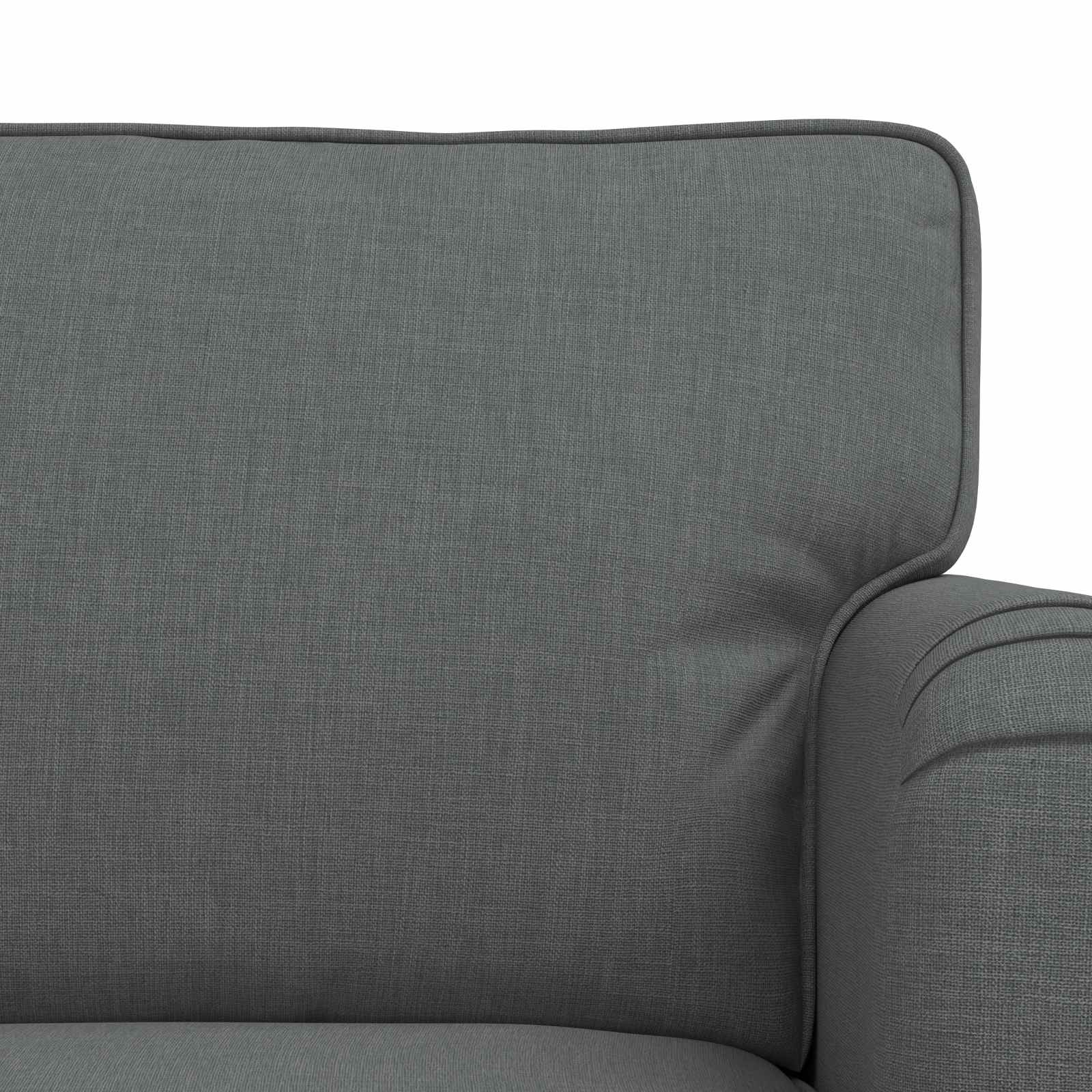 Sofa Set 2 stk. Dunkelgrau Stoff