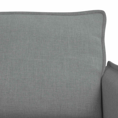 Sofa Set 2 stk. Hellgrau Stoff