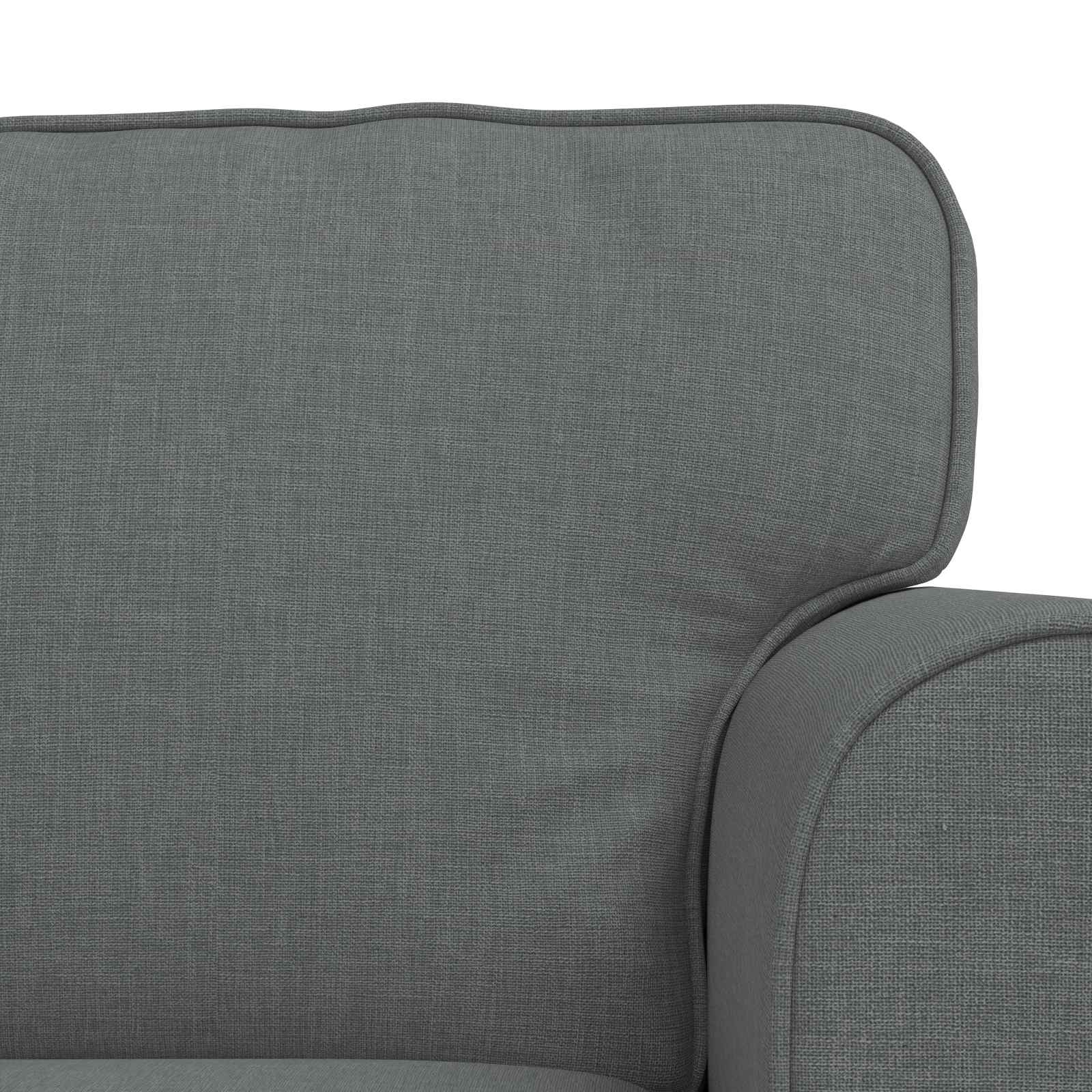 Sofa Set 2 stk. Dunkelgrau Stoff