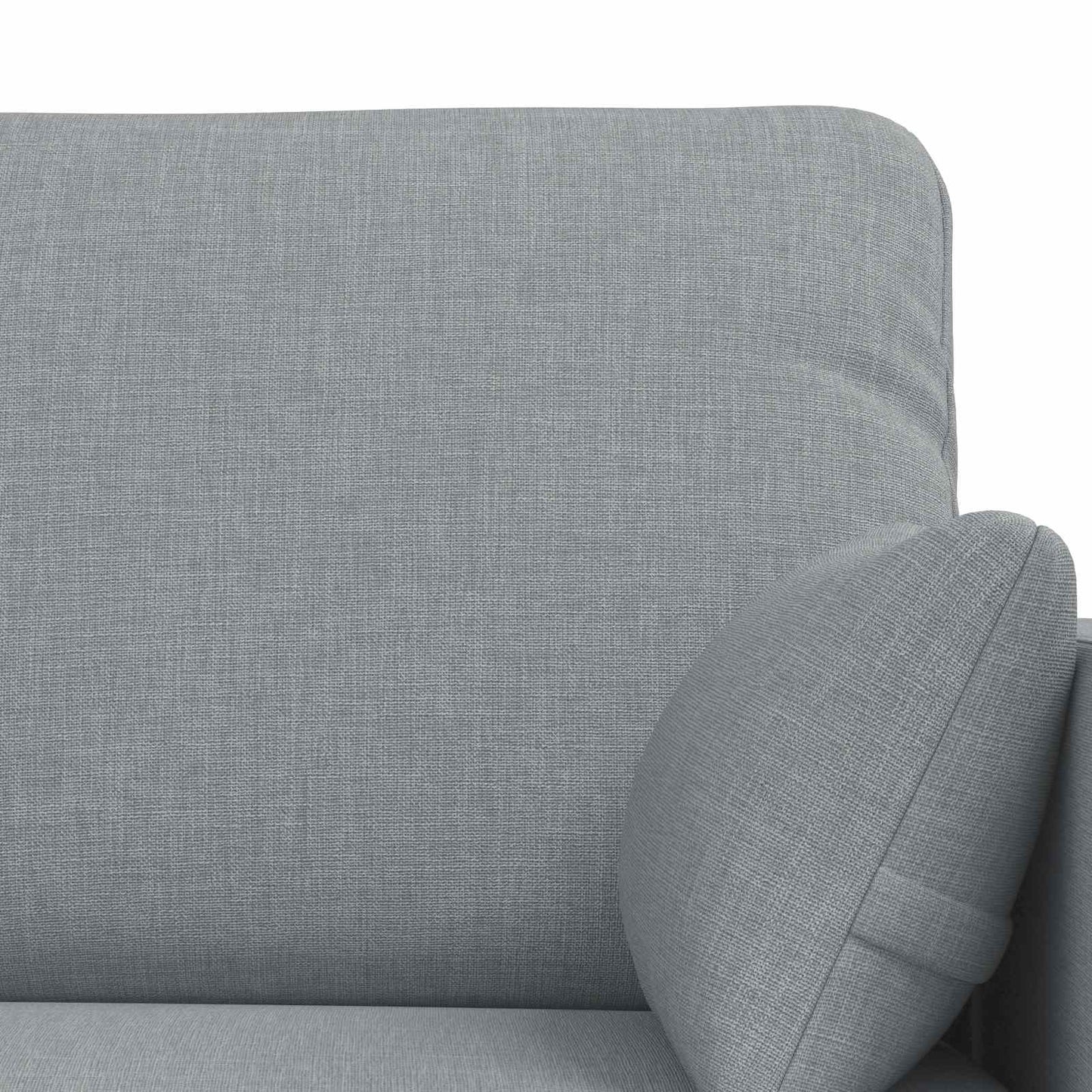 Sofa Set 2 stk. Hellgrau Stoff