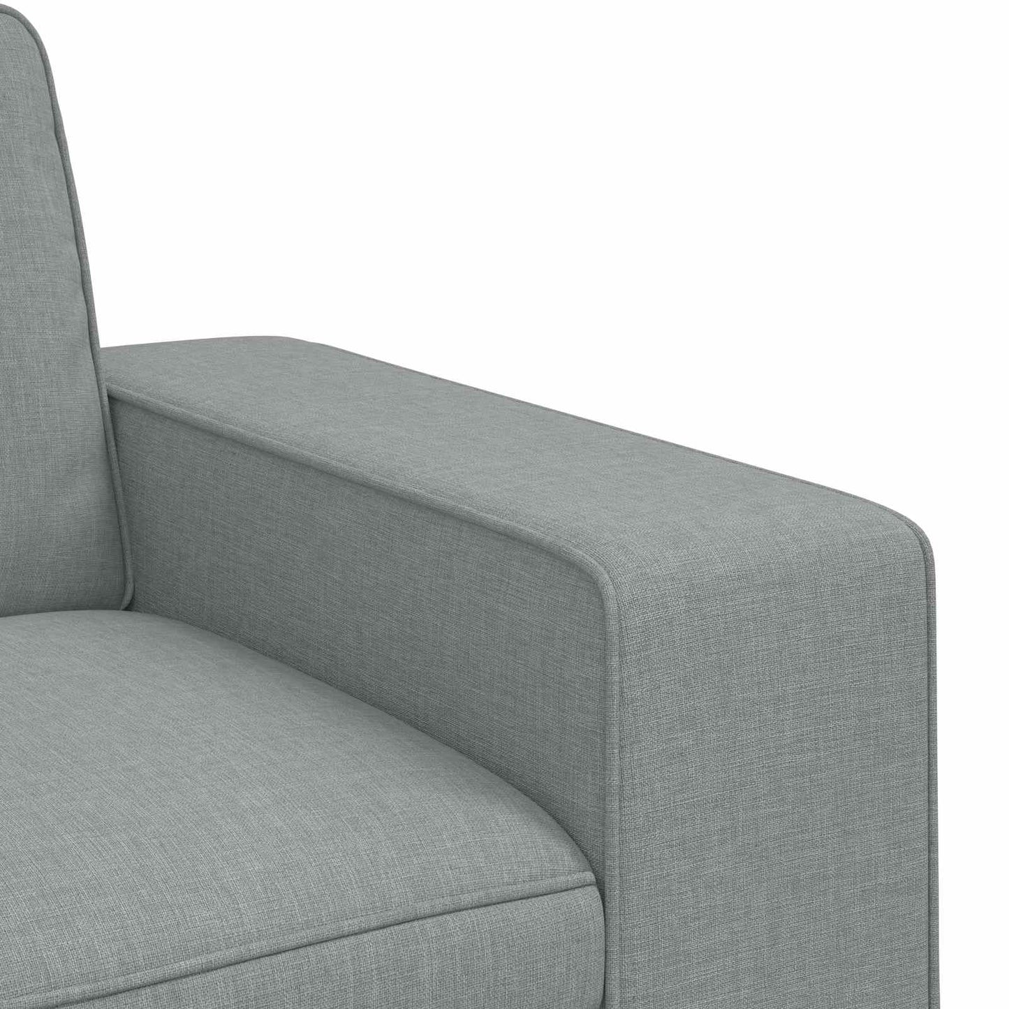 Sofa Set 2 stk. Hellgrau Stoff