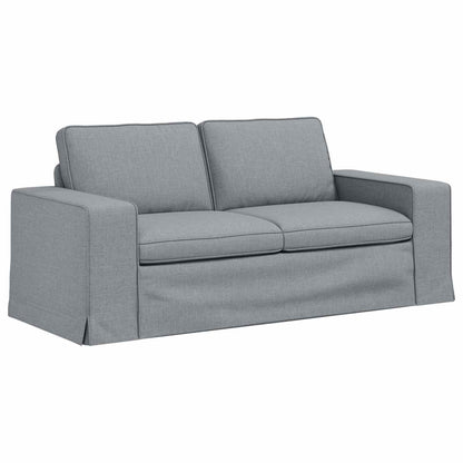 Sofa Set 2 stk. Hellgrau Stoff