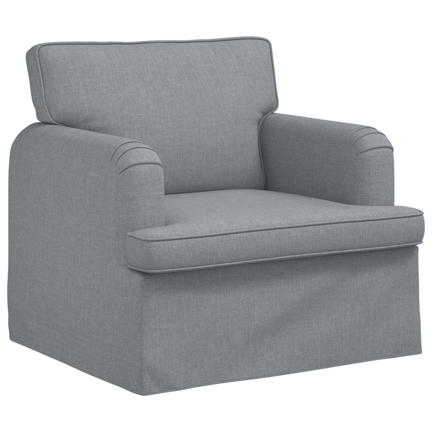 Sofa Set 2 stk. Hellgrau Stoff