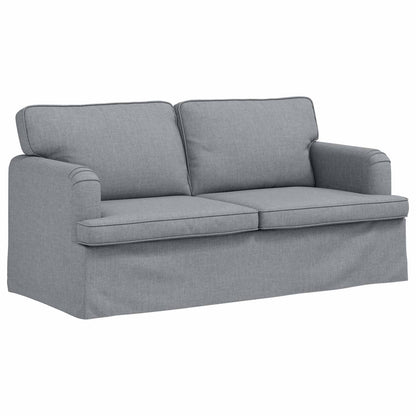 Sofa Set 2 stk. Hellgrau Stoff