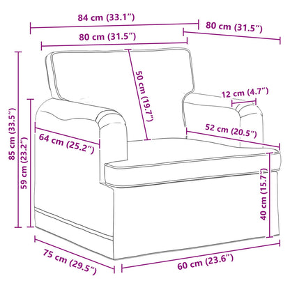 Sofa Set 2 stk. Dunkelgrau Stoff
