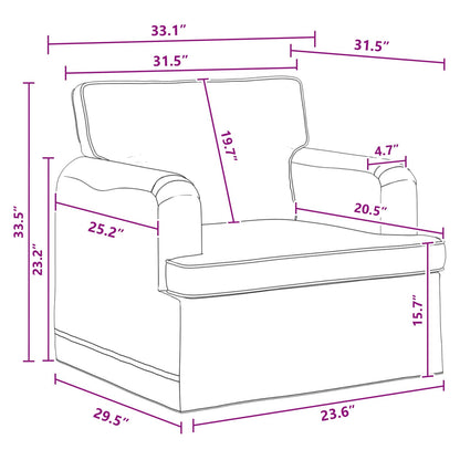 Sofa Set 2 stk. Dunkelgrau Stoff